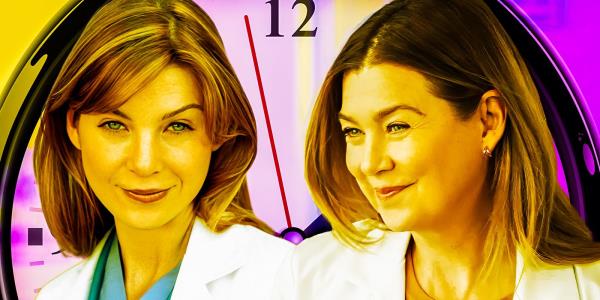 Meredith Grey in Grey's Anatomy seasons 1 and 19