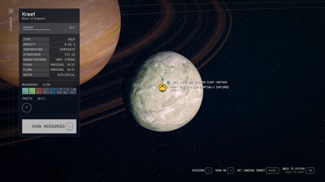 Starfield Kreet Planet Map